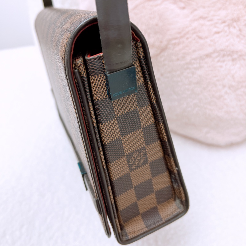 Lv tribeca 啡色棋盤格腋下包/肩背包-5