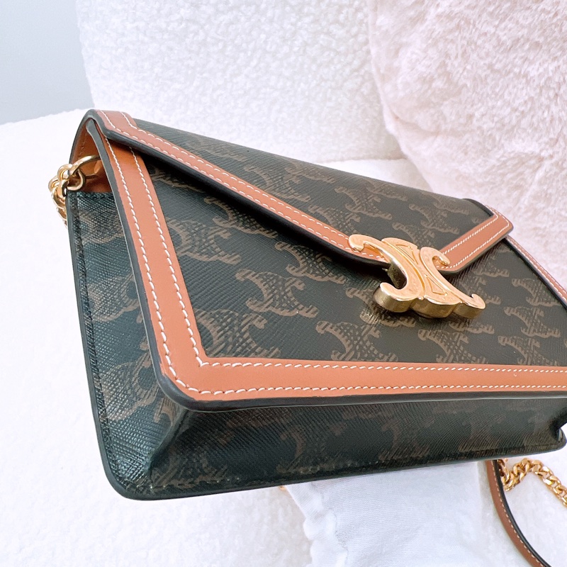 Celine margo woc 凱旋門老花鏈條包/信封包-5