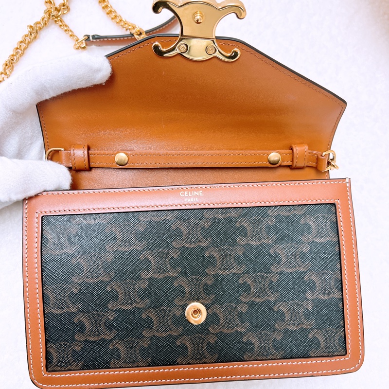 Celine margo woc 凱旋門老花鏈條包/信封包-12