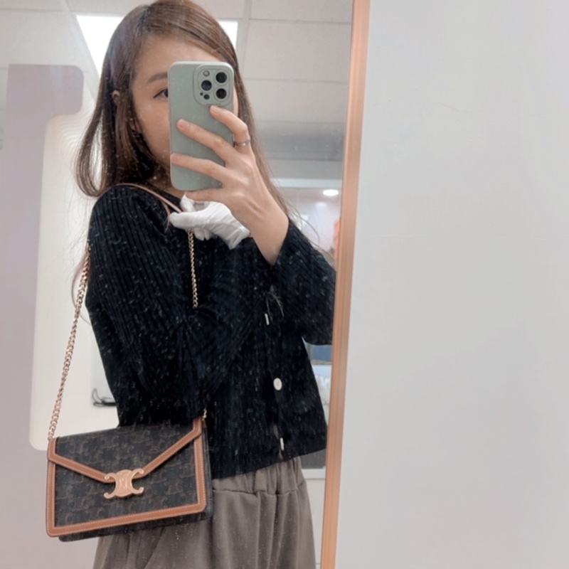 Celine margo woc 凱旋門老花鏈條包/信封包-15