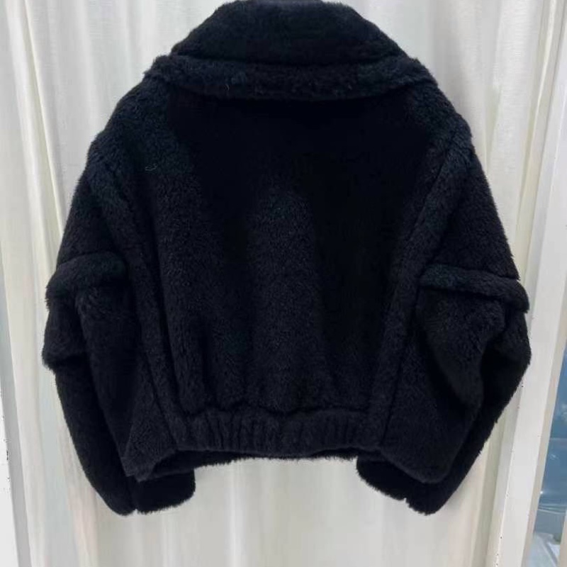 促銷品 Max Mara -Oggeri 短款泰迪外套 黑色 it 36 碼-1