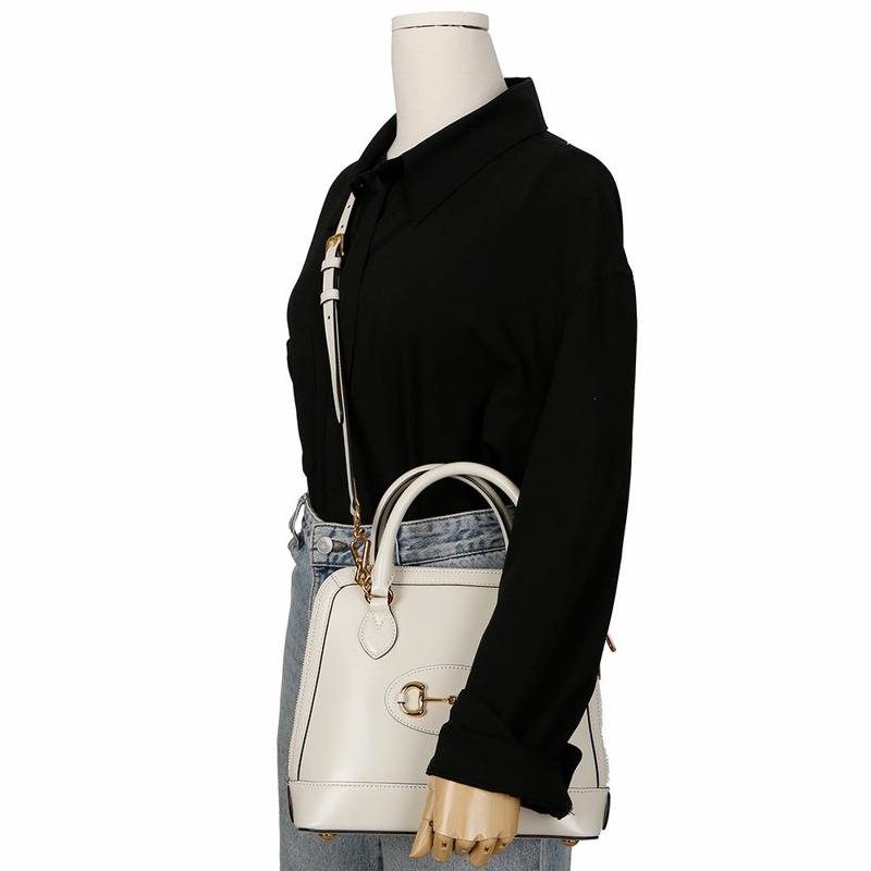 【包稅】GUCCI Horsebit 1955 小號手提單肩包-9