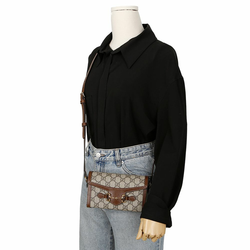 GUCCI Horsebit 1955 迷你肩斜背包 699296-11