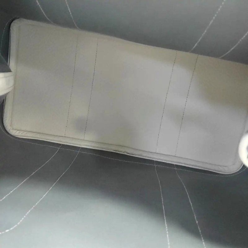 HERMÈS Garden Party36 亞麻藍帆布花園包手提包銀色五金-6