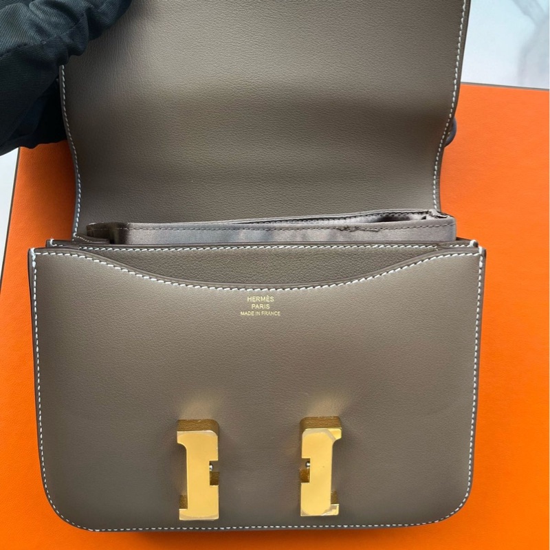 Hermes🌈Mini Constance 19🌟大象灰金扣🧡全套有單🧡98新🌟Swift皮🌟-1