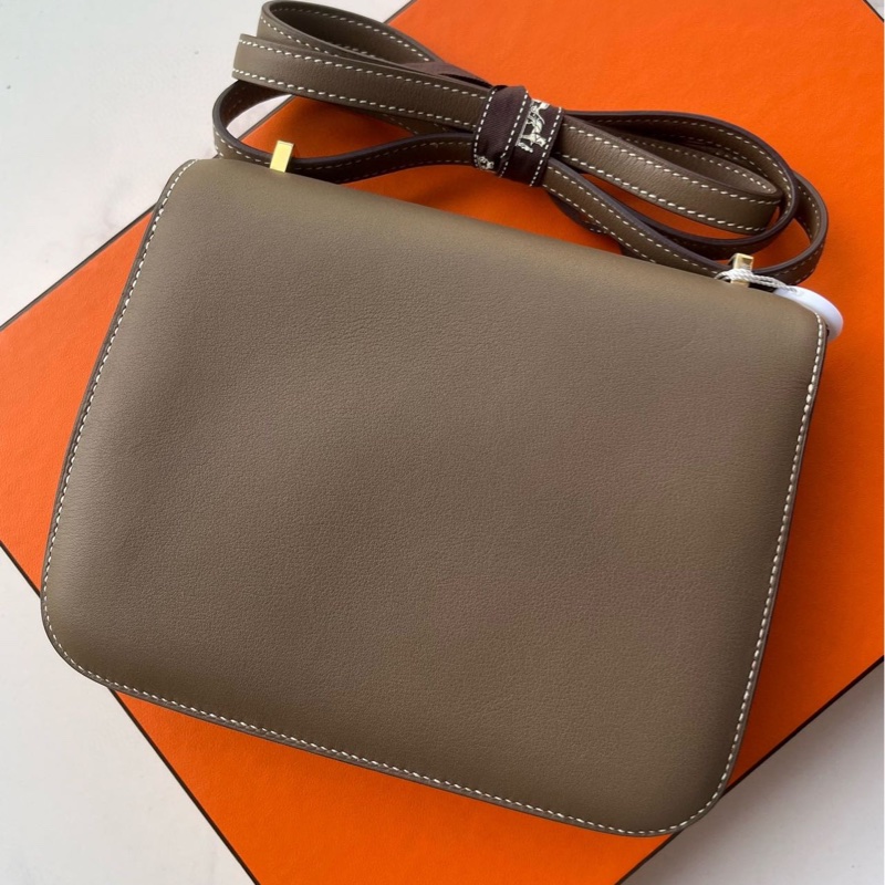 Hermes🌈Mini Constance 19🌟大象灰金扣🧡全套有單🧡98新🌟Swift皮🌟-8
