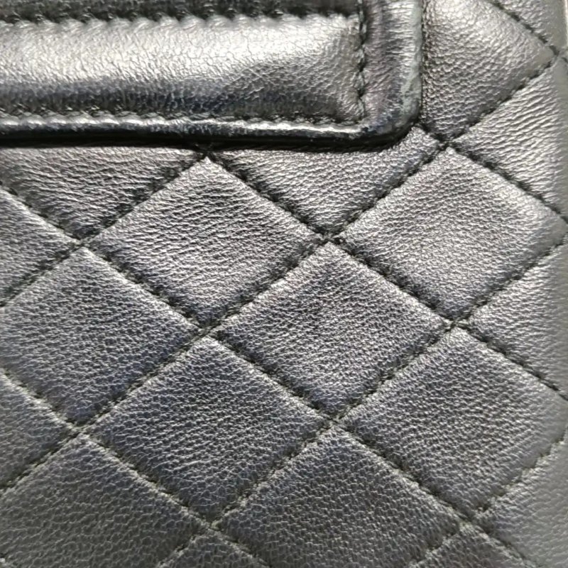 YSL NOLITA 迷你 黑色羊皮绗縫洛麗塔斜背包手提包肩背包 金色五金-8