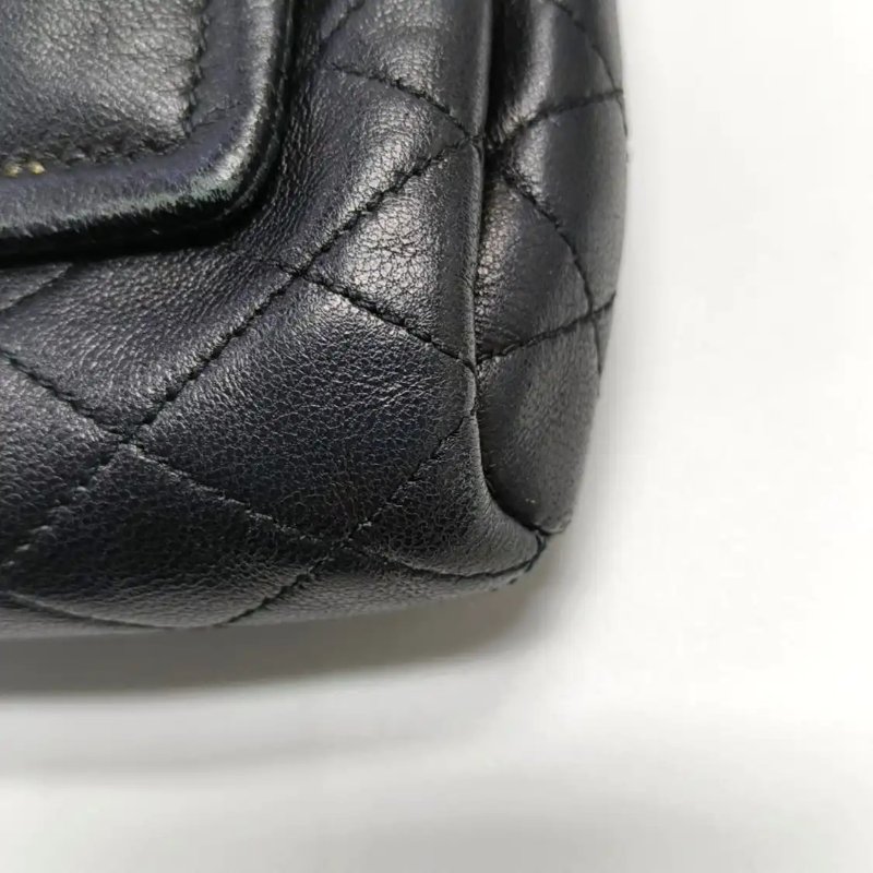 YSL NOLITA 迷你 黑色羊皮绗縫洛麗塔斜背包手提包肩背包 金色五金-10