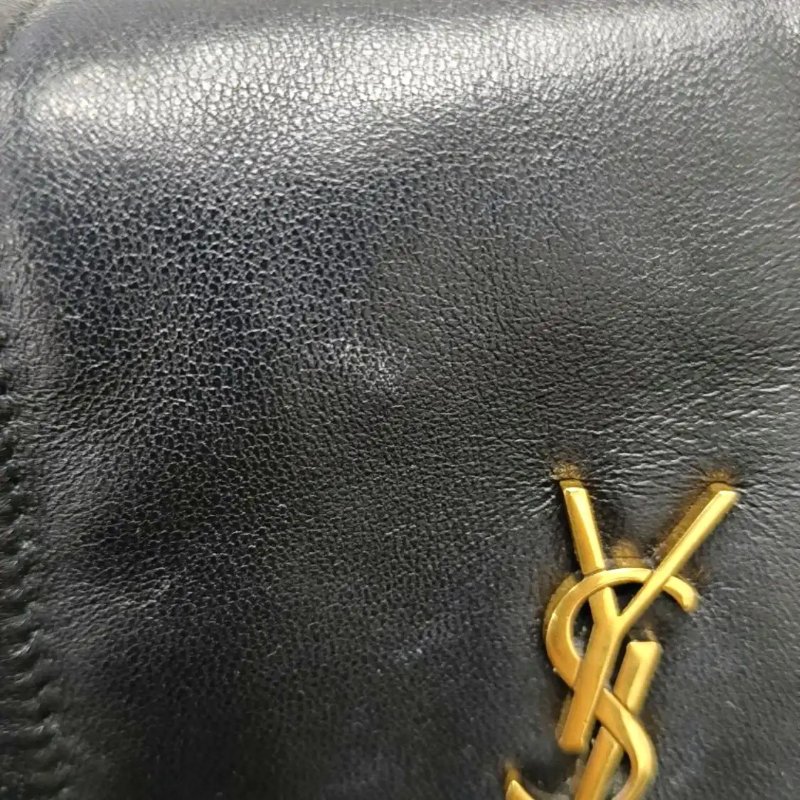 YSL NOLITA 迷你 黑色羊皮绗縫洛麗塔斜背包手提包肩背包 金色五金-11