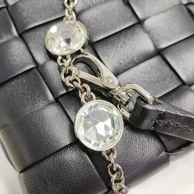 Miu Miu Intreccio 黑色羊皮編織肩背包 斜背包-7