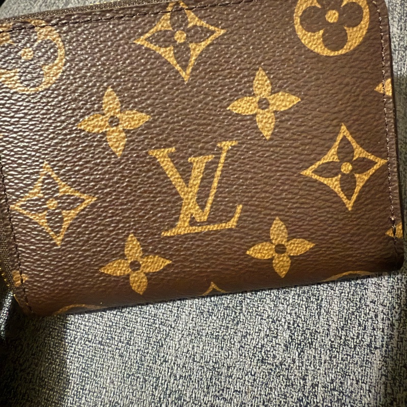 9新LV老花拉鍊卡包m60067-2