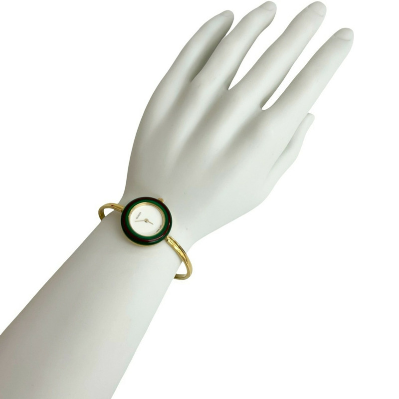 GUCCI Sherry Line 石英手錶,可更換錶圈,女士,金色,23847-0