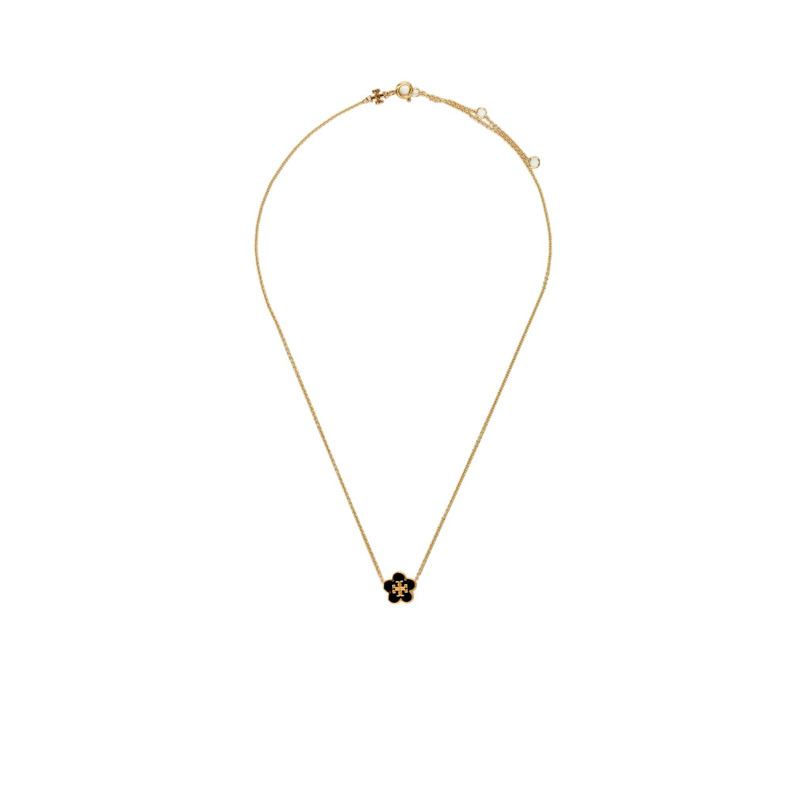 Kira Enamel Flower Pendant 頸鏈-0
