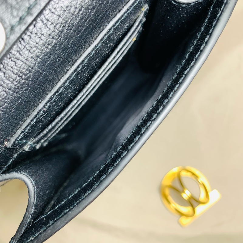 ✨近新閒置 Gucci 古馳 質感黑手機包 斜背包 肩背包-6