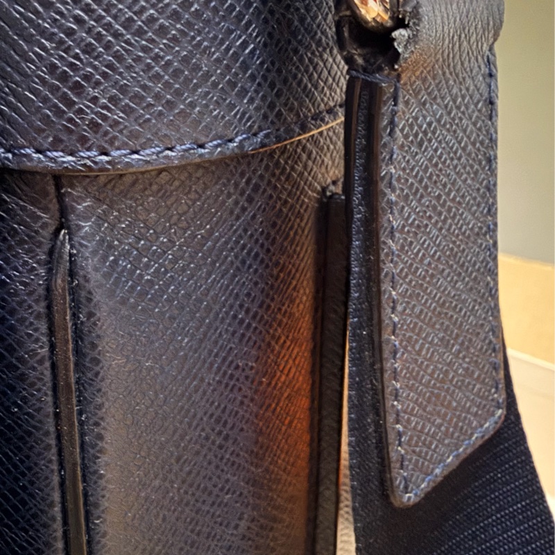 出清特價｜真品LV Taiga Roman GM最大款 男士深海軍藍黑色 郵差包 公事包 電腦包 斜背包 側背包 出差包-37