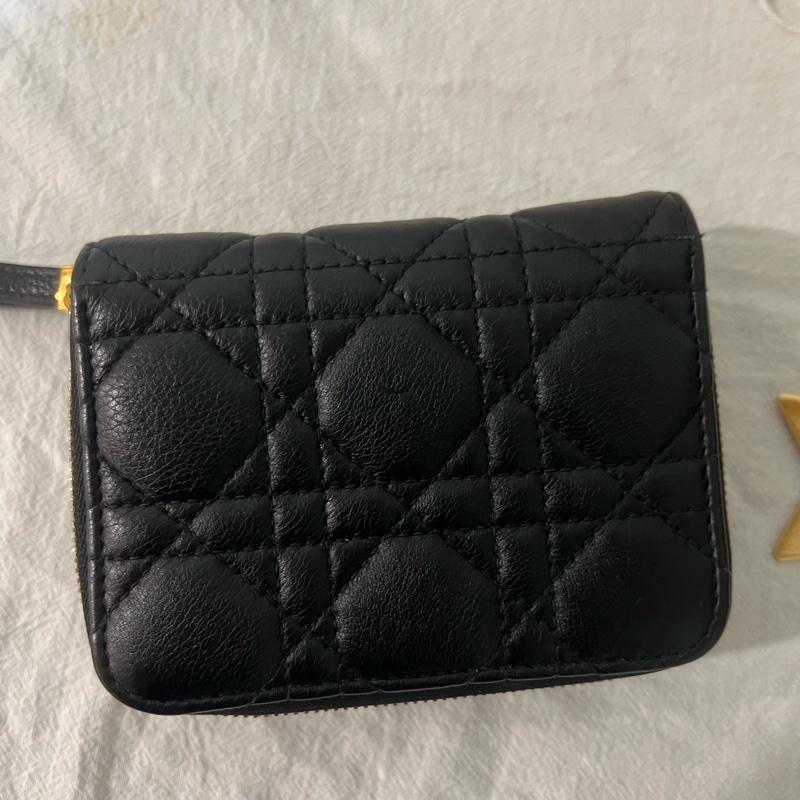 ෆ Dior Caro 羊皮菱格短夾🈶購證-6