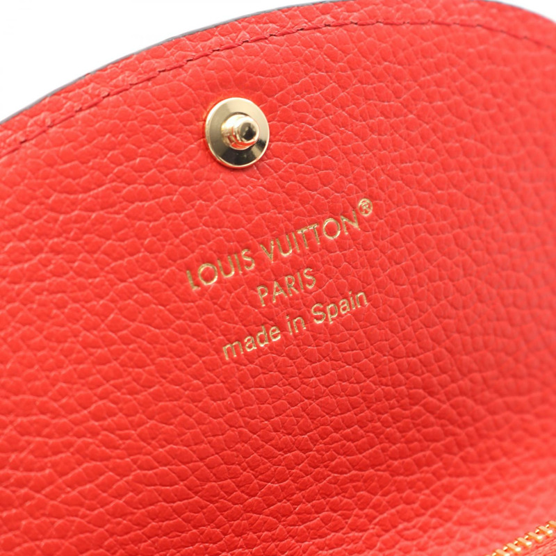 路易威登 Porte-monnaie Rosalie 錢包 M25811 Monogram 皮革 紅色 二手 LV-3