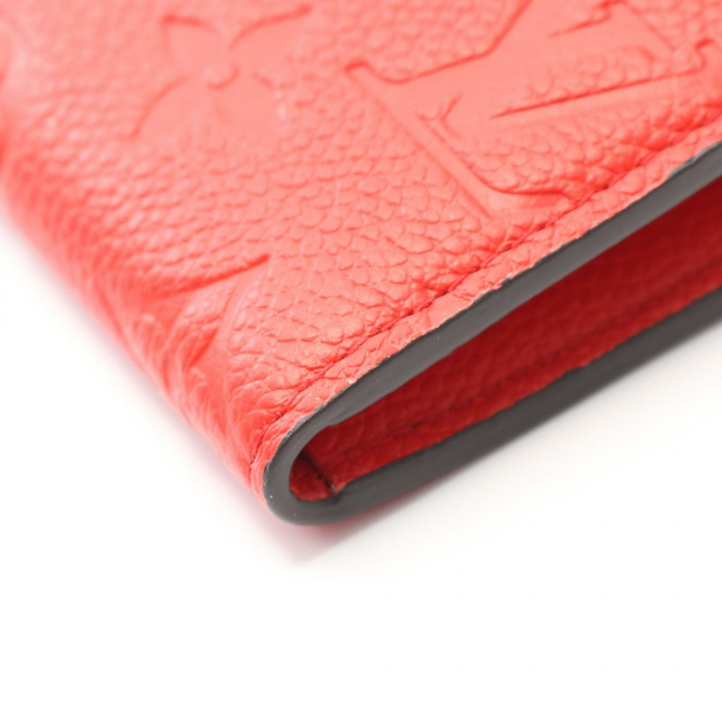 路易威登 Porte-monnaie Rosalie 錢包 M25811 Monogram 皮革 紅色 二手 LV-4