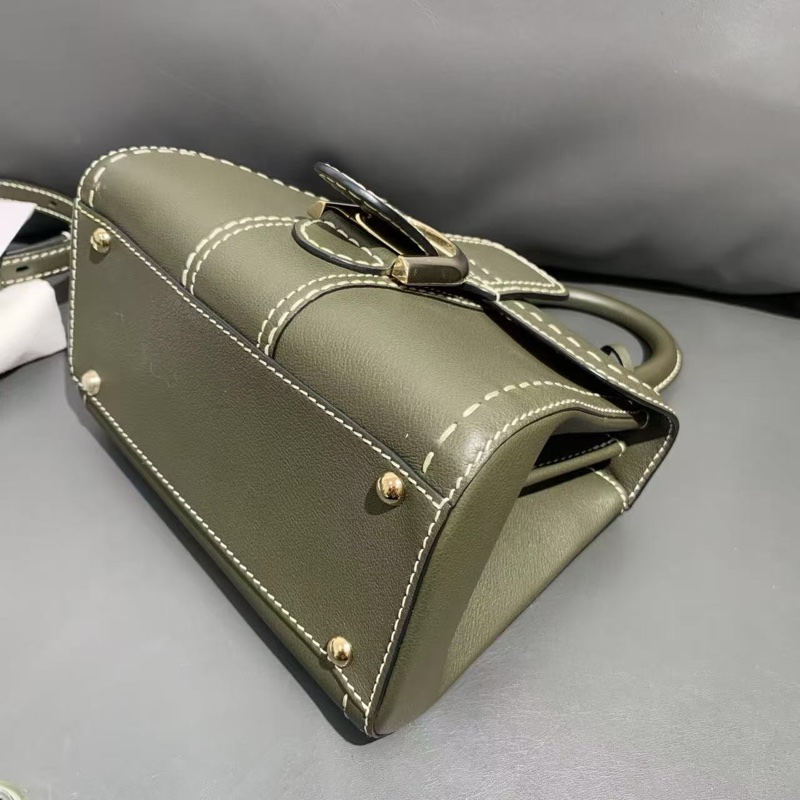 Delvaux德爾沃brilliant mini新款外縫線荔枝皮,尺寸20*15,超級百搭 秋冬必備氣質佳 2020年購入-3