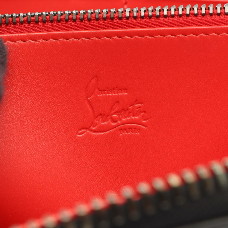 Christian Louboutin PANETTONE Around 長款皮夾 皮夾鉚釘 1165044 皮革 BK-3