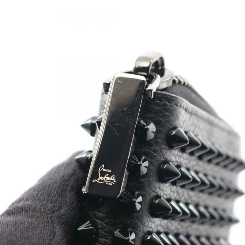 Christian Louboutin PANETTONE Around 長款皮夾 皮夾鉚釘 1165044 皮革 BK-4