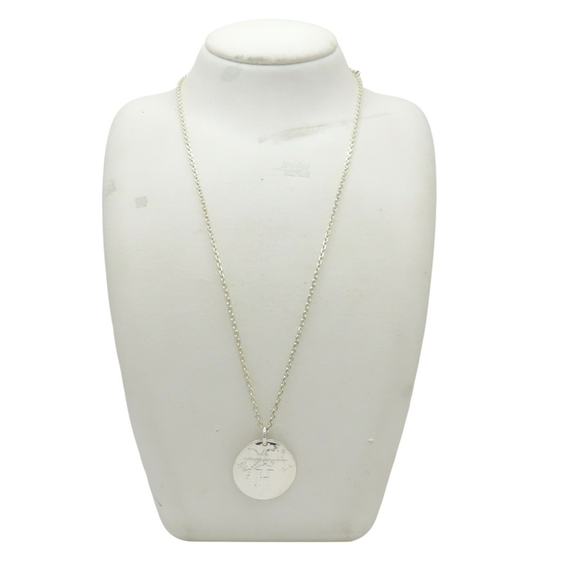 925純銀 錢幣墜飾 Ex-Libris 項鍊【HERMES 愛馬仕】-9