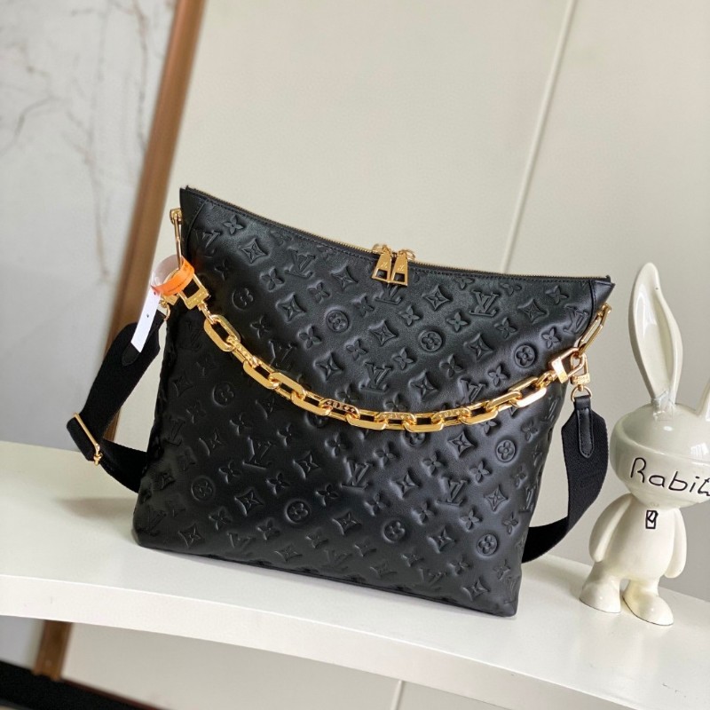 全新 LV Coussin Hobo MM Hobo 包- 水餃包 新月包-1