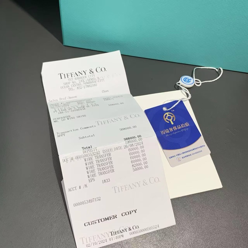 Tiffany Lynn 四十花白金鑲鑽項鍊choker項鍊高級珠寶史隆伯傑設計師系列,2024年購入-6