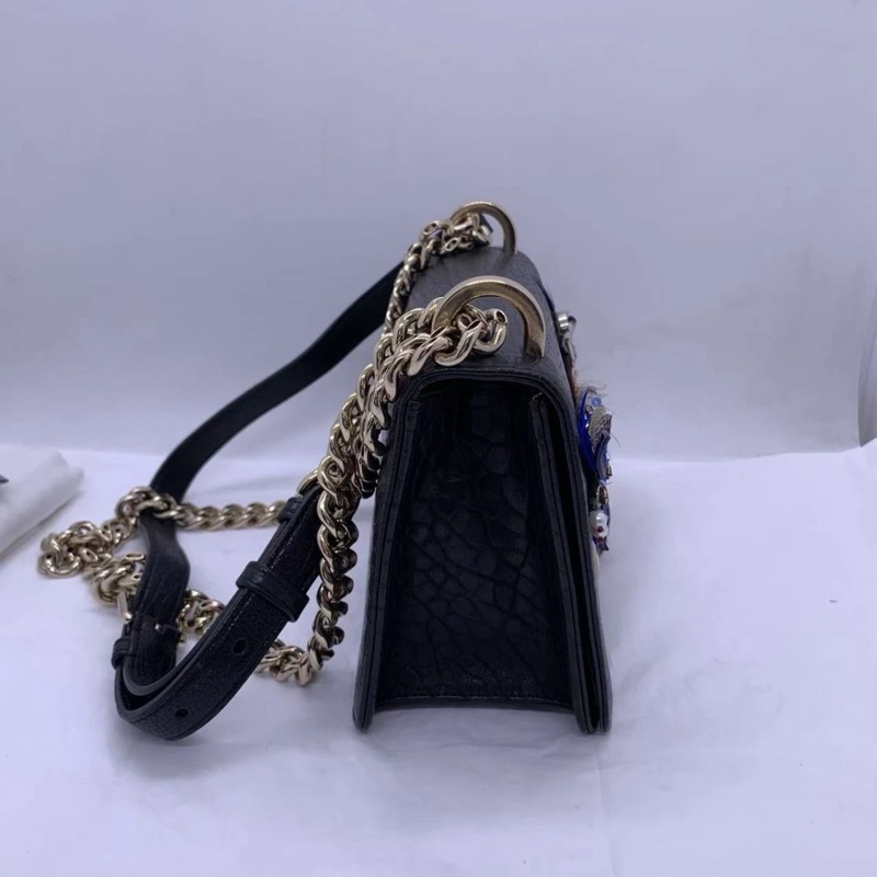 DIOR Diorama 链条包 单肩包 黑色-3