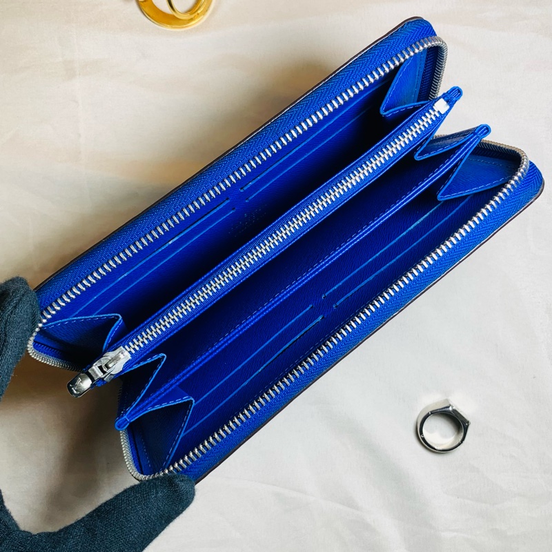 ✨近新閒置 超級好看LV Louis Vuitton epi 水波紋拉鏈8卡長夾-4