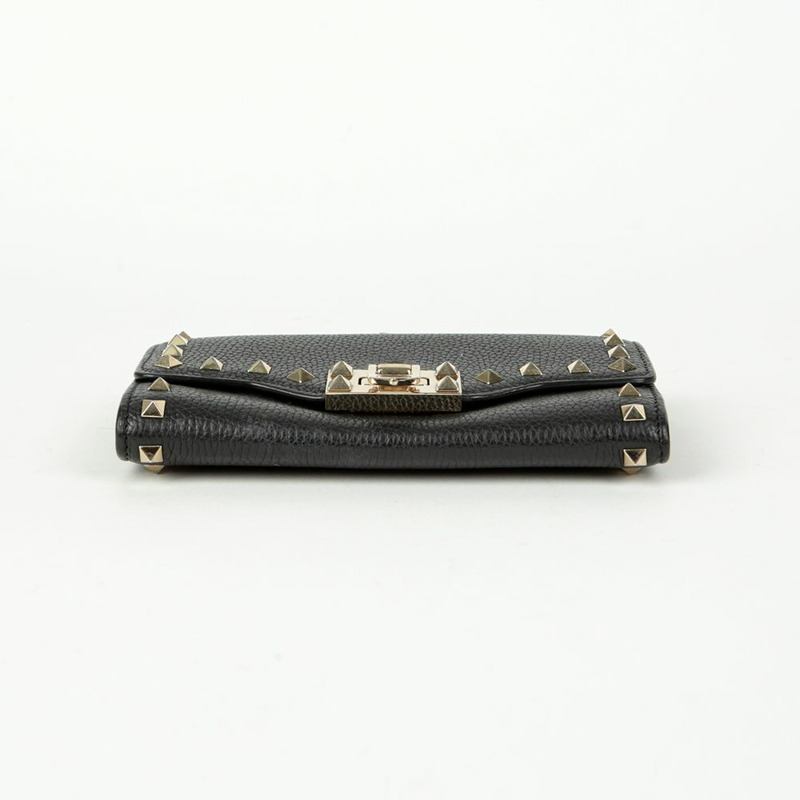 VALENTINO Rockstud 鏈條皮夾斜背包-5