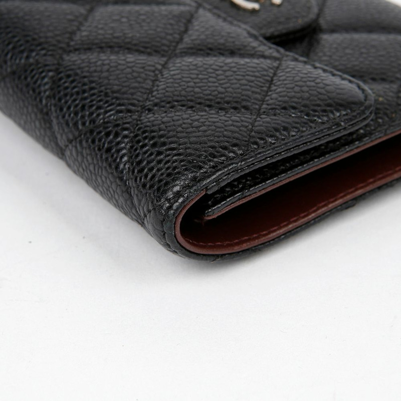 CHANEL Caviar Skin 經典雙折皮夾 AP0231-6