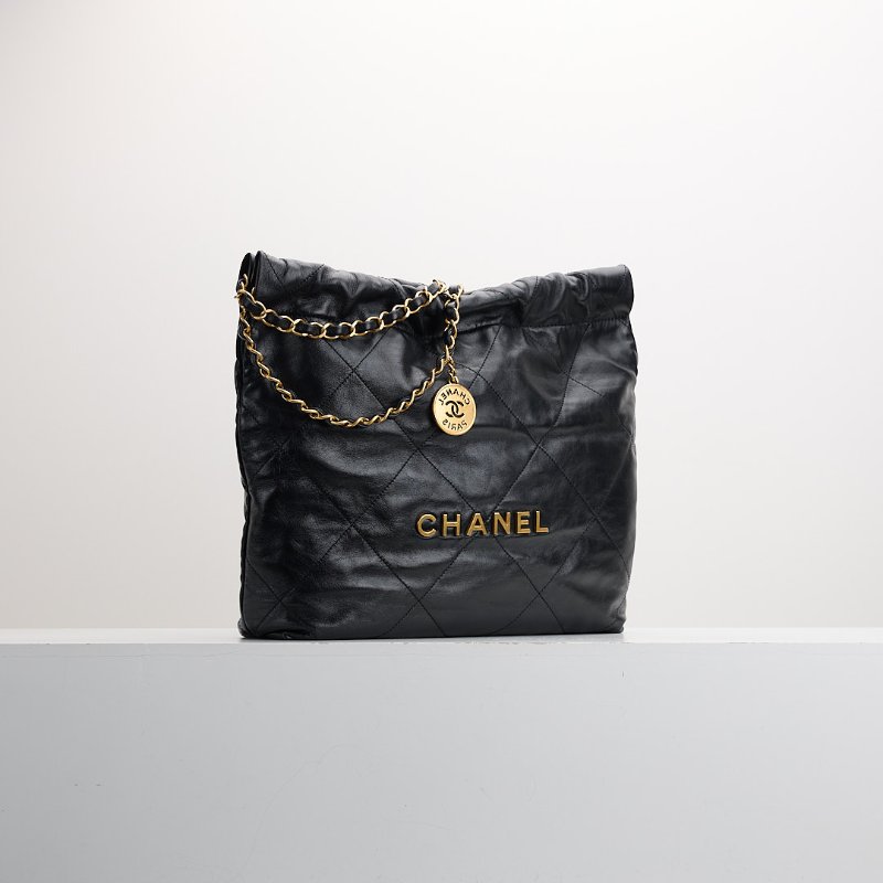 二手 Chanel 22bag 小號黑金-1