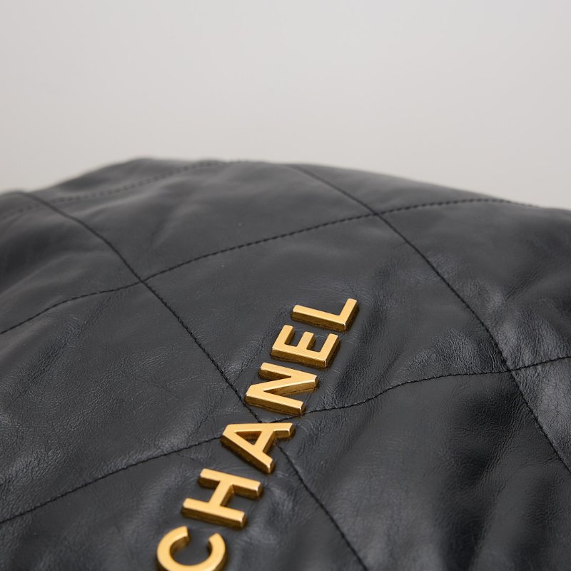 二手 Chanel 22bag 小號黑金-6