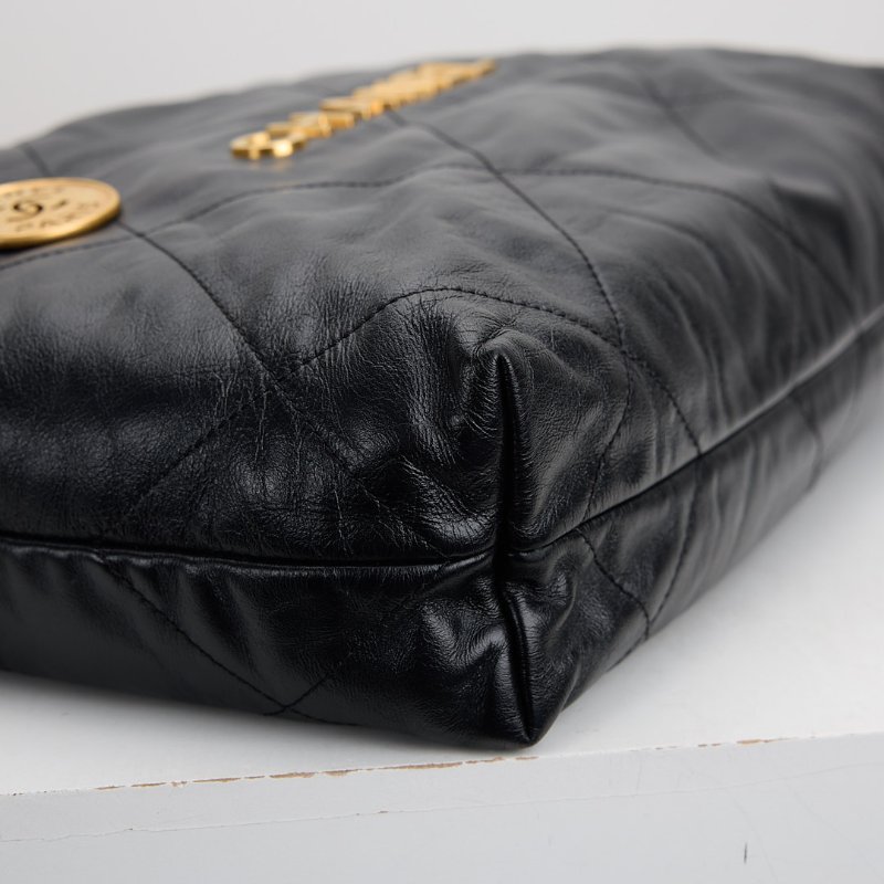 二手 Chanel 22bag 小號黑金-7