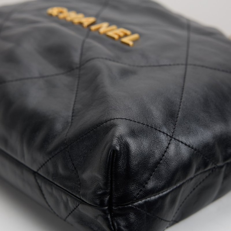 二手 Chanel 22bag 小號黑金-13