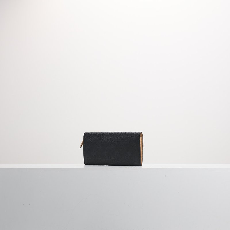 二手Lv emilie 黑壓紋長夾-3