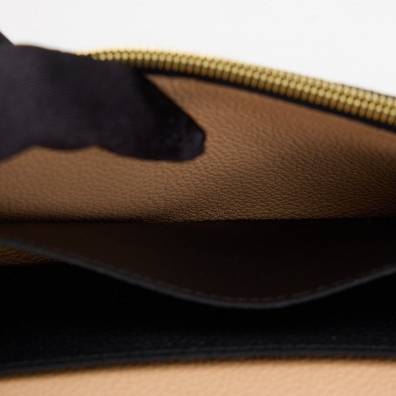 二手Lv emilie 黑壓紋長夾-19