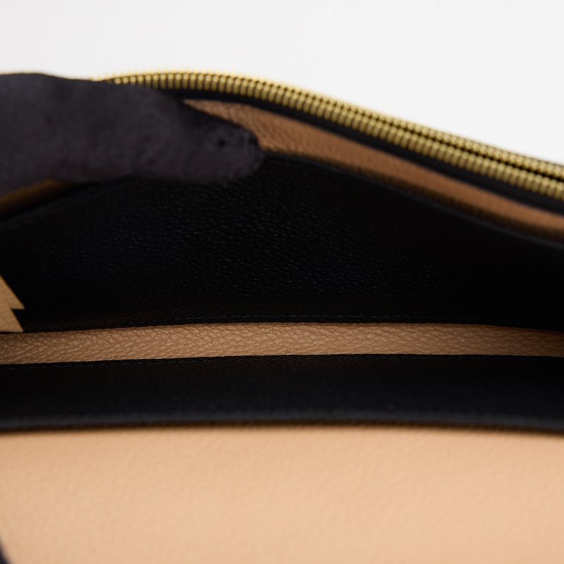 二手Lv emilie 黑壓紋長夾-20