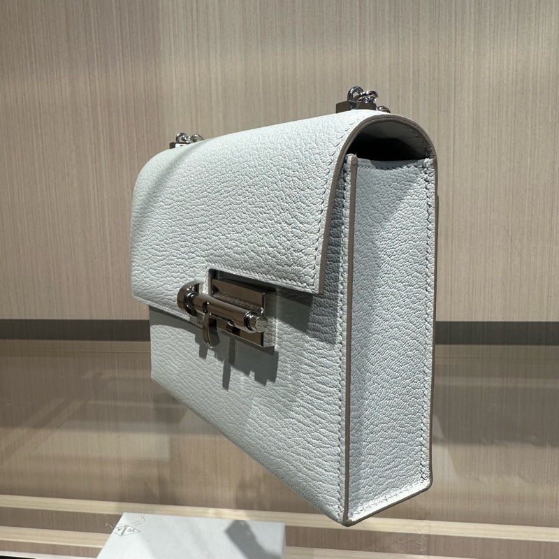 HERMES爱马仕 銀扣 Mysore山羊皮 单肩包-2
