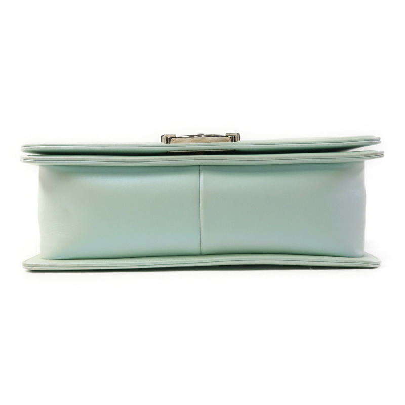 CHANEL 牛皮皮革Boy 25銀扣鏈帶肩背袋-3