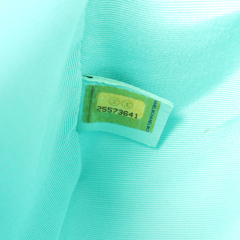 CHANEL 牛皮皮革Boy 25銀扣鏈帶肩背袋-8