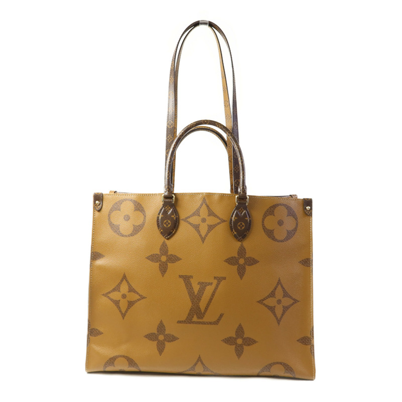 LOUIS VUITTON Monogram Giant On The Go GM金扣手挽肩背兩用袋-1