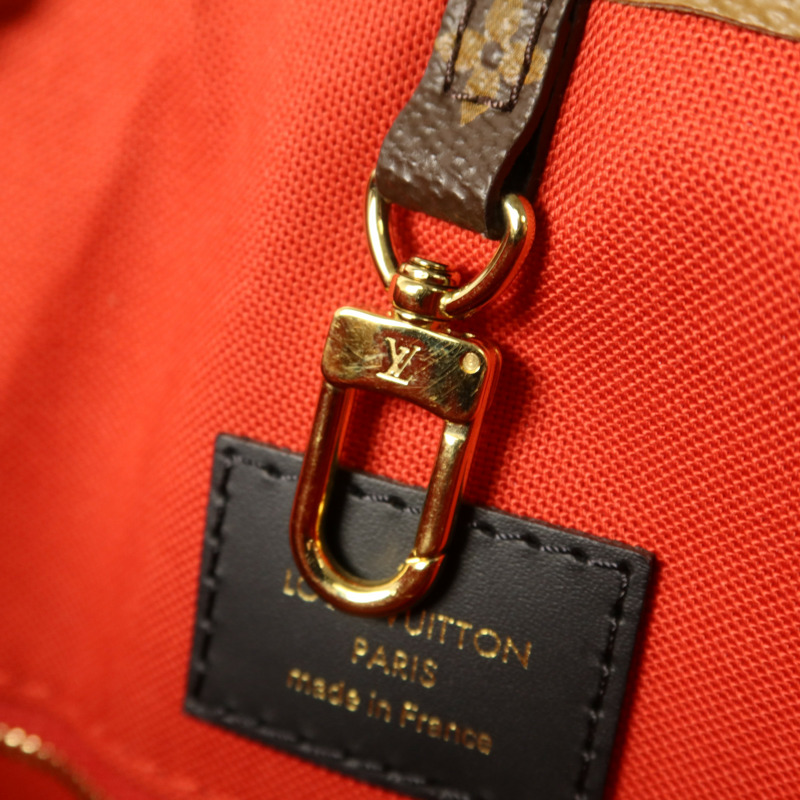 LOUIS VUITTON Monogram Giant On The Go GM金扣手挽肩背兩用袋-8