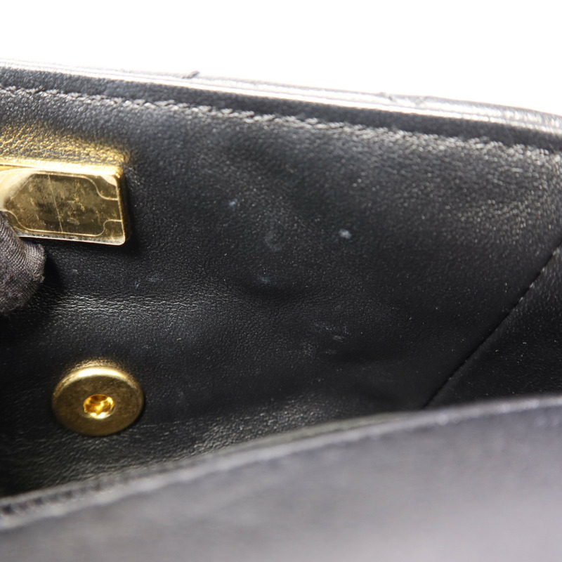 CHANEL 羊皮皮革Mini Flap Bag金扣鏈帶肩背袋-18