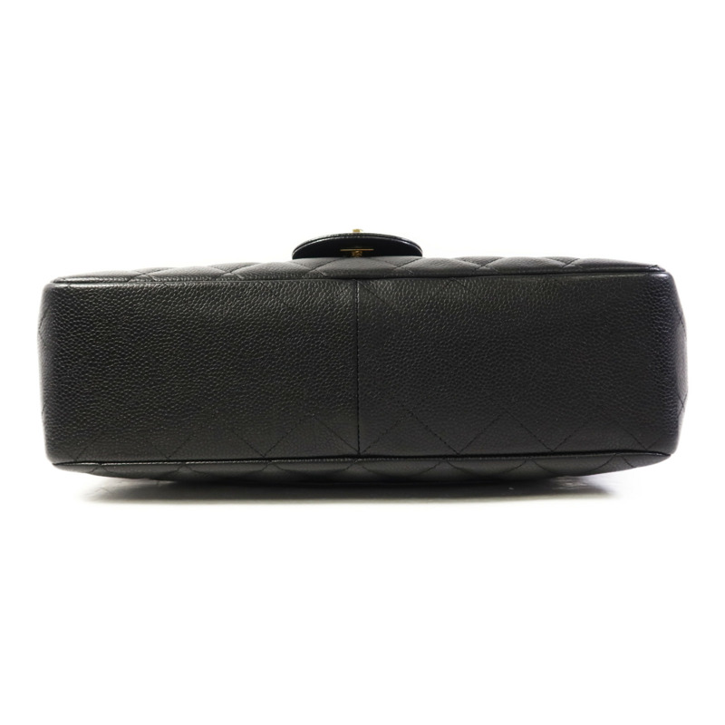 CHANEL 牛皮皮革Large Classic金扣鏈帶肩背袋-3