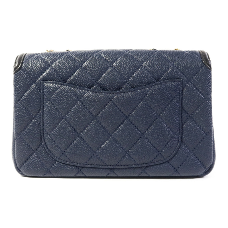 CHANEL 牛皮皮革Chain Shoulder Bag金扣鏈帶肩背袋-1