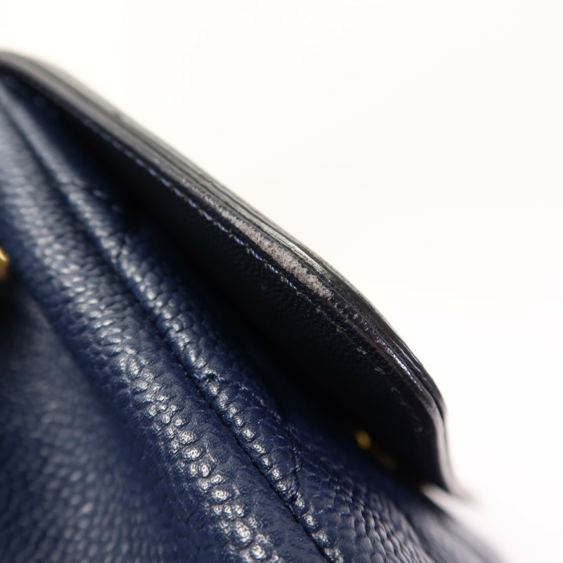 CHANEL 牛皮皮革Chain Shoulder Bag金扣鏈帶肩背袋-17