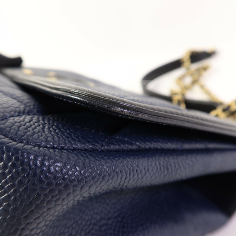 CHANEL 牛皮皮革Chain Shoulder Bag金扣鏈帶肩背袋-18