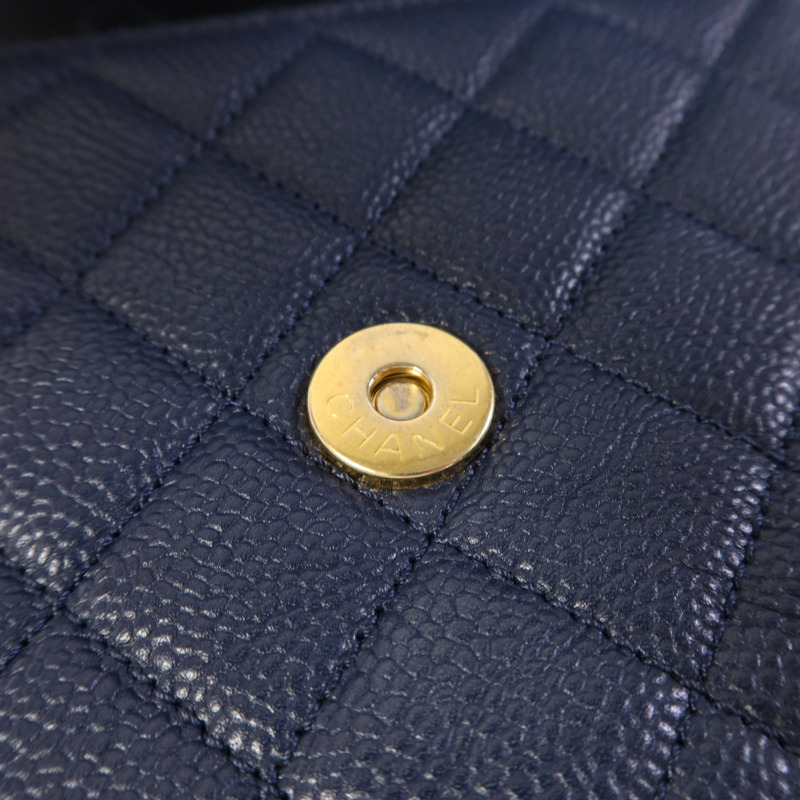 CHANEL 牛皮皮革Chain Shoulder Bag金扣鏈帶肩背袋-20